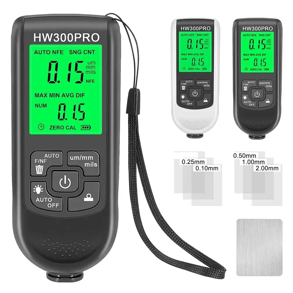 HW-300PRO 자동 코팅 두께 측정기 0-2000U - Paint Thickness Gauge 리뷰 및 가격