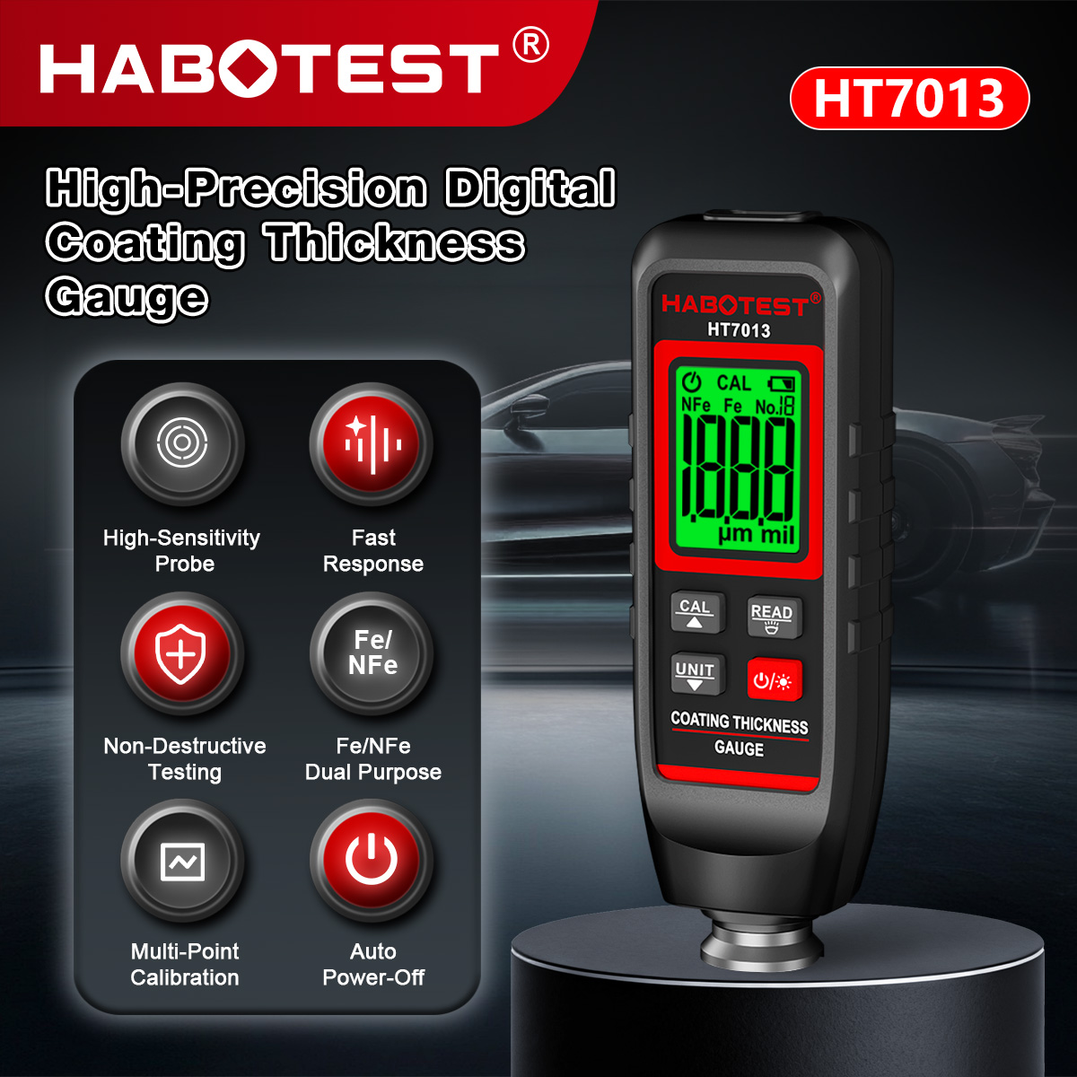 HABOTEST HT7013 코팅 두께 측정기 0-15 - Paint Thickness Gauge 리뷰 및 가격